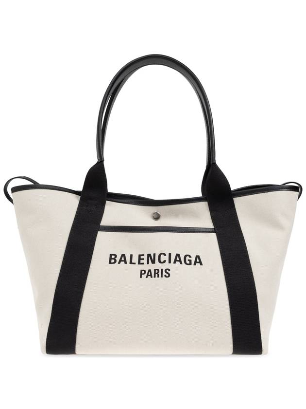 Women s Biarritz Medium Tote Bag Beige Black - BALENCIAGA - BALAAN 2