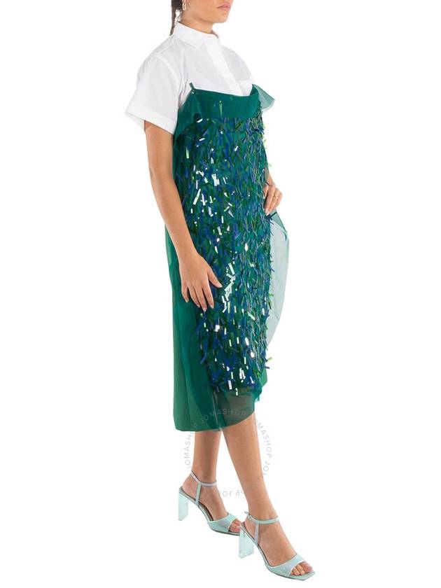 Sacai Ladies Green Spangle Embroidery Dress, Brand Size 1 (Small) - SACAI - BALAAN 2