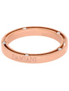 Brad Pitt Collaboration D Side 18K Rose Gold Diamond Band Ring No 10 - DAMIANI - BALAAN 1