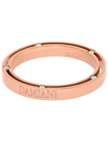 Brad Pitt Collaboration D Side 18K Rose Gold Diamond Band Ring No 10 - DAMIANI - BALAAN 1