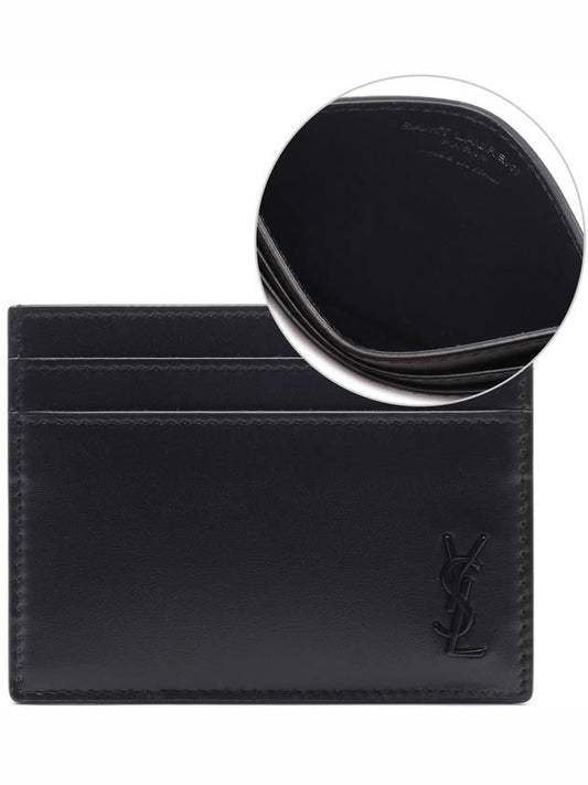 Mini Monogram Card Wallet Black - SAINT LAURENT - BALAAN 2