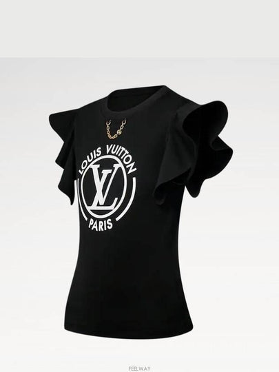 1AFTTR NEW LV Flounce Sleeve T Shirt Shop - LOUIS VUITTON - BALAAN 2