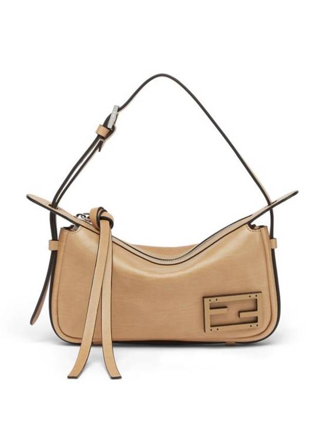 Simply Mini Leather Shoulder Bag Beige - FENDI - BALAAN 1