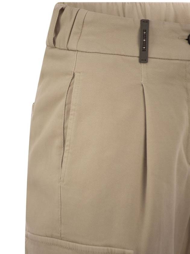 Cargo carrot trousers in cotton gabardine - PESERICO - BALAAN 4