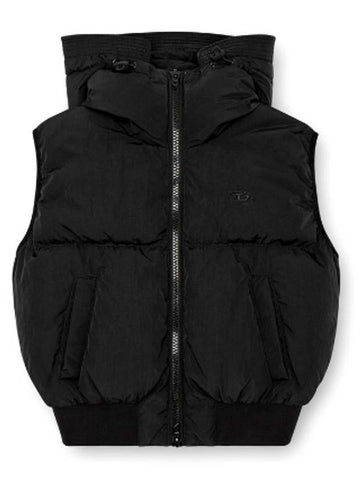 W Peyt SSL New P1 Padded Vest Black - DIESEL - BALAAN 1