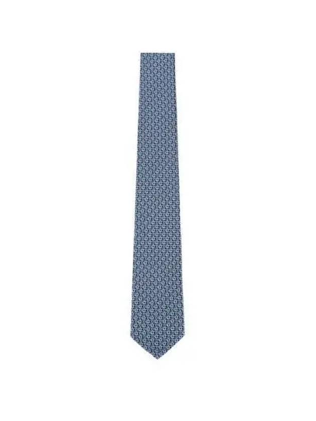 Men's Verde Silk Tie Blue - SALVATORE FERRAGAMO - BALAAN 2