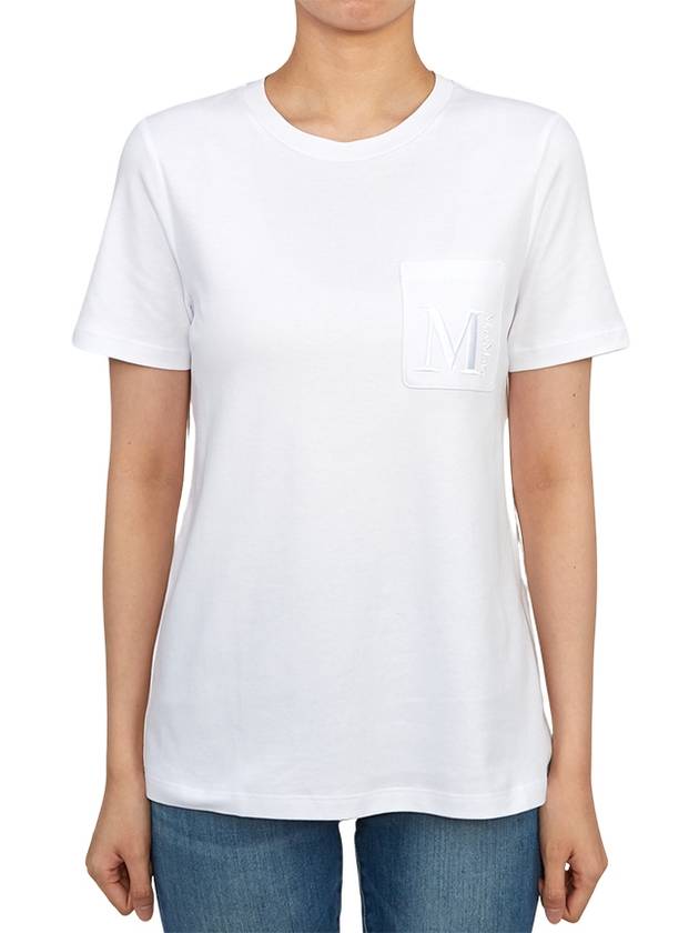 Madera Short Sleeve T-Shirt White - MAX MARA - BALAAN 1