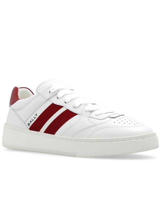 Rebby Leather Low-Top Sneakers White - BALLY - BALAAN 5