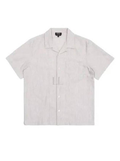 Lloyd Short Sleeve Shirt Beige - A.P.C. - BALAAN 2