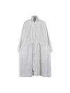 Women’s Paper Cotton Drawstring Single Coat White - TOTEME - BALAAN 2