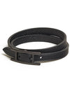 Behapi Double Tour Bracelet Noir - HERMES - BALAAN.