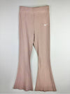 Tight fit high waist ribbed pants DV7869 272 pink beige WOMENS S Asian - NIKE - BALAAN 1