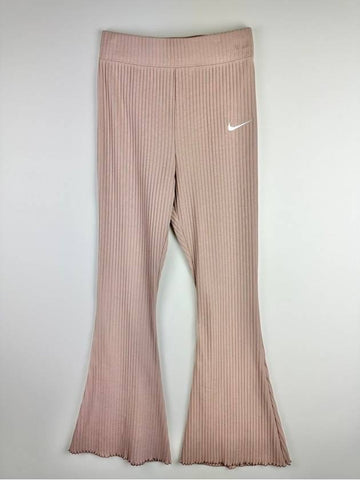 Tight fit high waist ribbed pants DV7869 272 pink beige WOMENS S Asian - NIKE - BALAAN 1