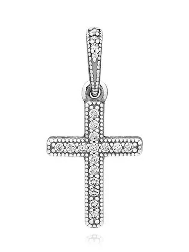 Sparkling Cross Pendant Silver - PANDORA - BALAAN 2