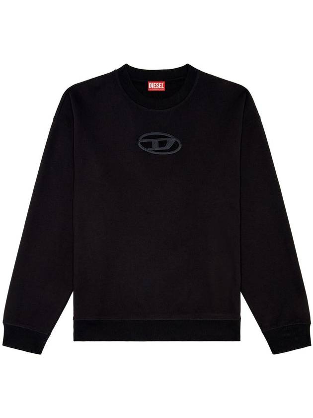 S Boxt OD Cut Out Oval D Logo Sweatshirt Black - DIESEL - BALAAN 2