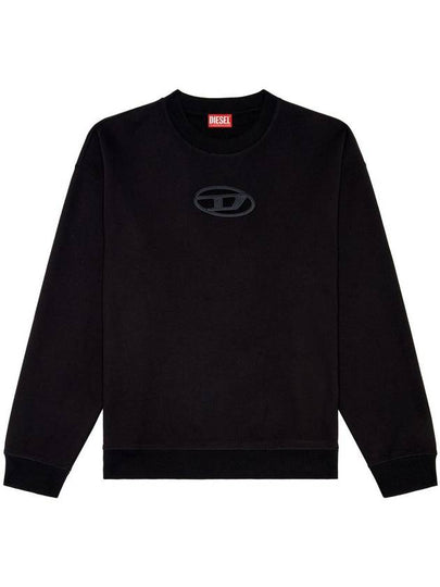 S Boxt OD Cut Out Oval D Logo Sweatshirt Black - DIESEL - BALAAN 2