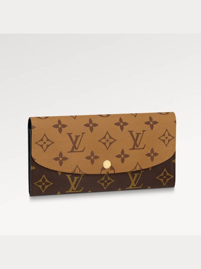 Emilie Monogram Reverse Canvas Long Wallet Brown - LOUIS VUITTON - BALAAN 2