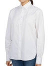 CD Embroidered Cotton Shirt White - DIOR - BALAAN 3