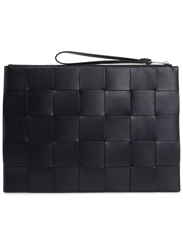 Intrecciato Strap Clutch Dark Navy - BOTTEGA VENETA - BALAAN 4