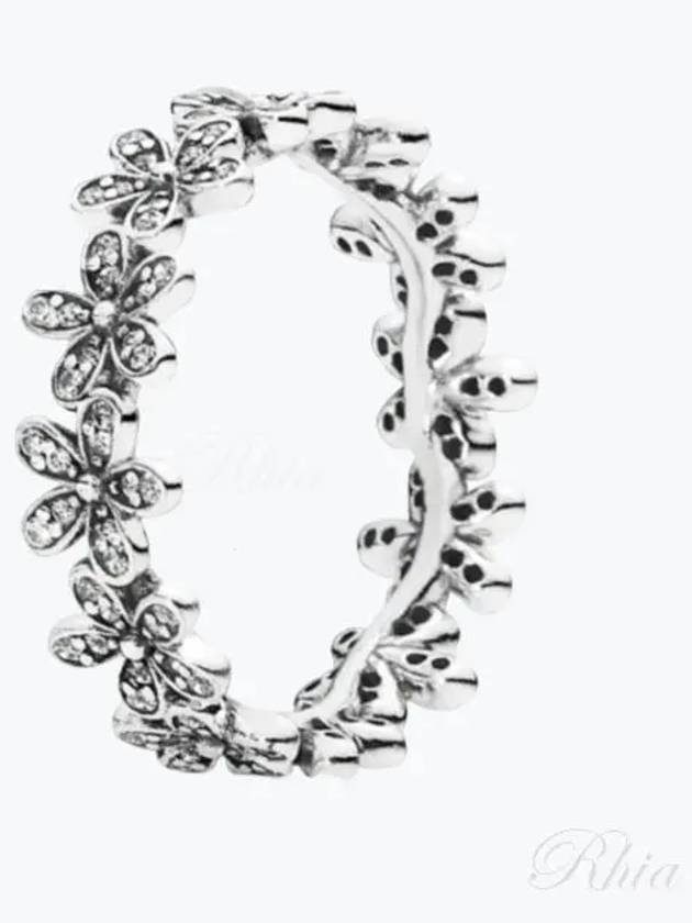 cubic zirconia daisy ring silver - PANDORA - BALAAN 2