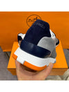 Men s Hermes Trail Sneakers Calfskin Navy Gray - CHANEL - BALAAN 4