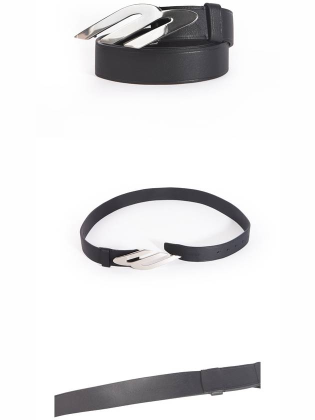 3B Logo Leather Belt Black - BALENCIAGA - BALAAN 5