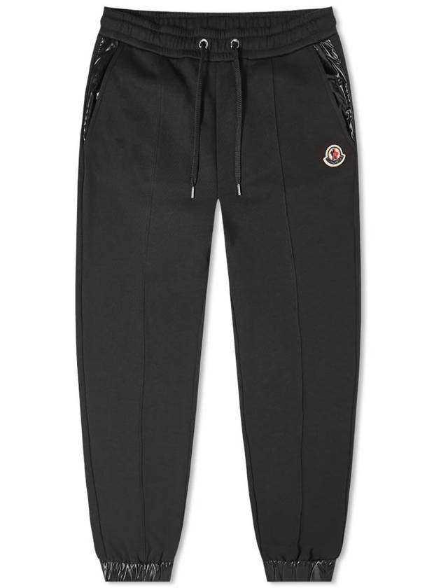 Women's Logo Patch Training Track Pants Black - MONCLER - BALAAN.