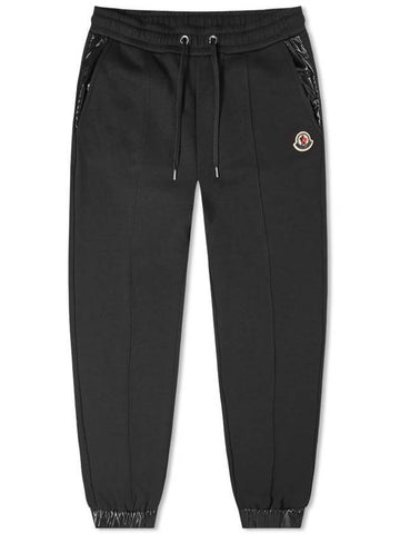 Women's Logo Patch Training Track Pants Black - MONCLER - BALAAN.