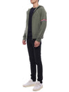 Armband Cashmere Zip-Up Hoodie Dark Green - THOM BROWNE - BALAAN 5