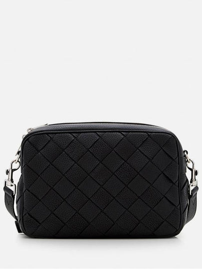 Medium Intrecciato Camera Cross Bag Black - BOTTEGA VENETA - BALAAN 2