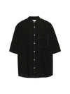 Double Pocket Short Sleeve Shirt Black - LEMAIRE - BALAAN 1