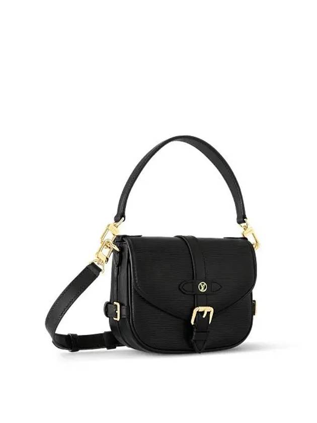 Saumur BB Epi Shoulder Bag Black - LOUIS VUITTON - BALAAN 3