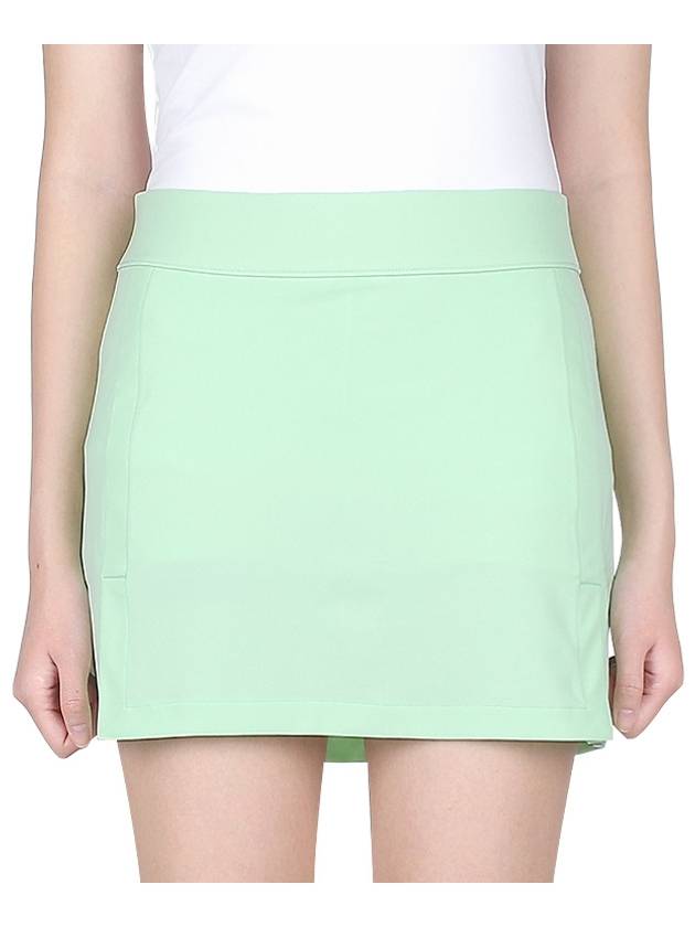 Women's Amelie H Line Skirt Green - J.LINDEBERG - BALAAN 3