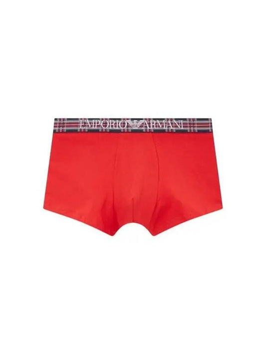 UNDERWEAR Men s Check Point Cotton Drawn Red 270402 - EMPORIO ARMANI - BALAAN 1