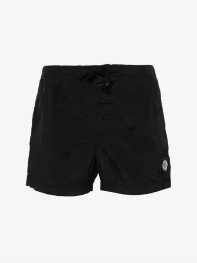 Swimming Nylon Trunk Shorts Black - STONE ISLAND - BALAAN 3