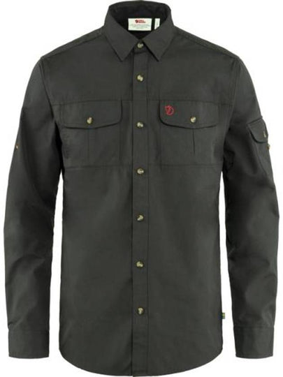 Singi Trekking Long Sleeve Shirt Dark Grey - FJALL RAVEN - BALAAN 2