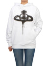 Spray ORB Logo Print Hoodie White - VIVIENNE WESTWOOD - BALAAN 5