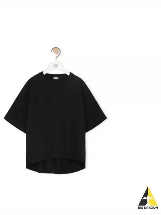 Anagram Cotton Oversized Short Sleeve T-Shirt Black - LOEWE - BALAAN 2