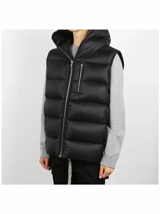 Sealed Quilted Zip-up Vest Black - RICK OWENS - BALAAN 3