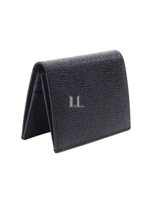 Double Card Wallet Navy - THOM BROWNE - BALAAN 2