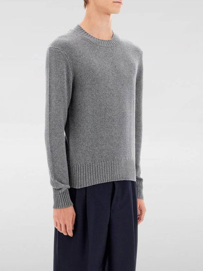 Alexandre Mattiussi Crew Neck Knit Top Grey - AMI - BALAAN 2