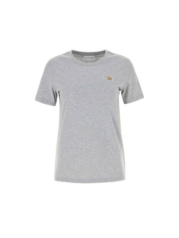 Baby Fox Patch Regular Short Sleeve T-Shirt Grey - MAISON KITSUNE - BALAAN 1