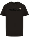 Logo Patch T Shirt Black 8C000 24 8390T - MONCLER - BALAAN 1