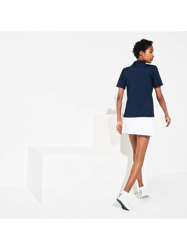 Women's Golf Performance Ultra Dry Short Sleeve Polo Shirt Navy - LACOSTE - BALAAN 4