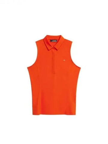 Golf Women s Dena Sleeveless Top Tangerine Tango GWJ09009G016 Domestic Product - J.LINDEBERG - BALAAN 1