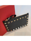 Rockstud Card Wallet Black - VALENTINO - BALAAN 5