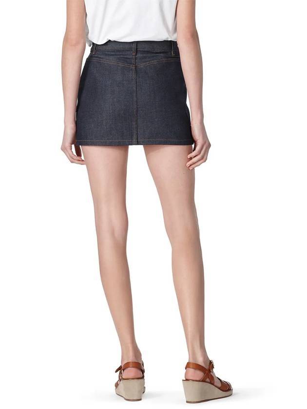 Women's Mini Jupe Denim Skirt Indigo - A.P.C. - BALAAN 4