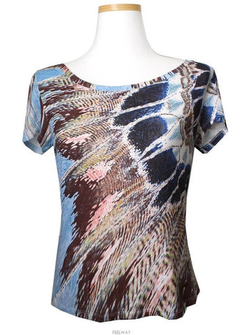 women short sleeve t shirt - ROBERTO CAVALLI - BALAAN 1