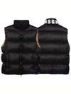 Neck logo two tone padded vest black 3341MDH17 - MSGM - BALAAN 8