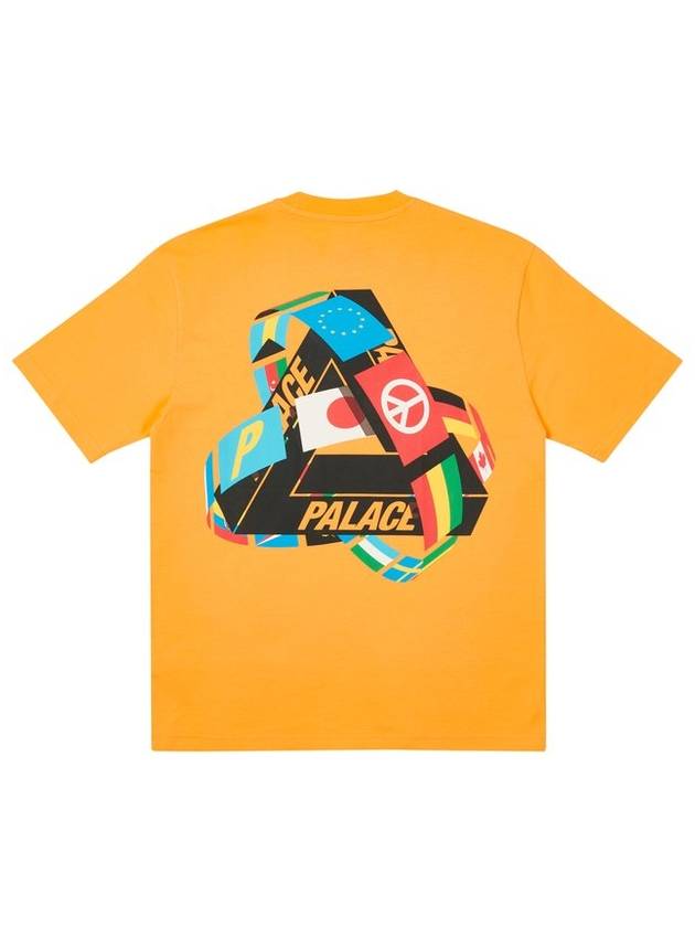 Tri flag tshirt TRI FLAG T SHIRT orange - PALACE - BALAAN 1